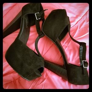 Women's peep toe heels